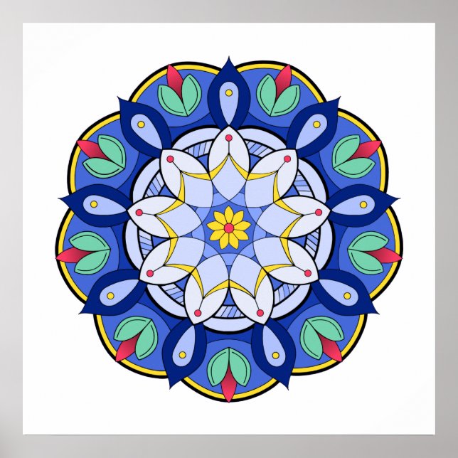 Poster Mandala Padrão 01 (Frente)
