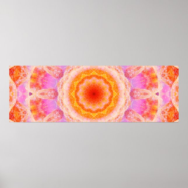 Poster Mandala Panorâmica Cura (Frente)