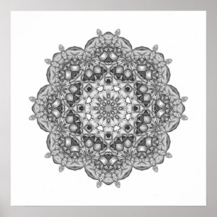 Poster Mandala Para Cores