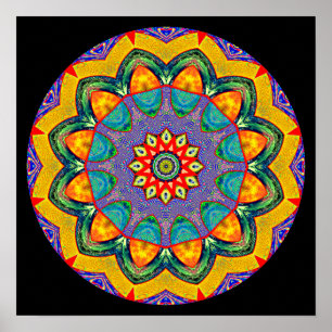 Pôster "Mandala Quilt" Crystal Mandala