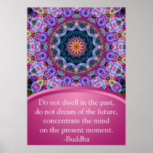 Poster Mandala roxa de Lotus