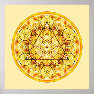Pôster Mandala sagrado 2 da geometria