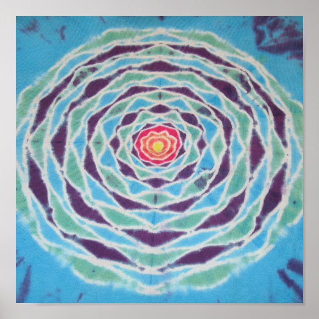 Poster Mandala Tie Dye (Frente)