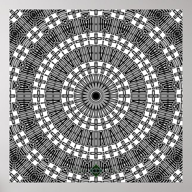 Pôster Mandalas de Reflexão Invertida (Frente)