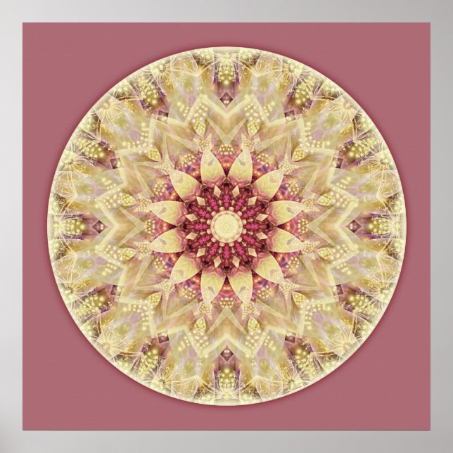 Poster Mandalas do Coração da Paz, n.º 2 (Frente)