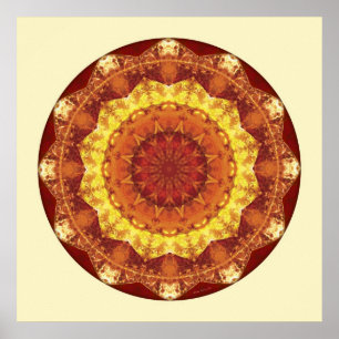 Poster Mandalas do coração da paz, no. 7