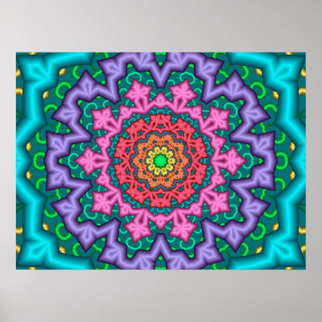 Poster Mandalas Pastéis (Frente)