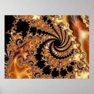Poster Mandelbrot define café de Arte Digital Fractal