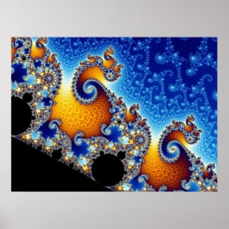 Pôster Mandelbrot Definir Forma Fractal