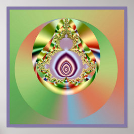 Poster Mandelbrot Mandala