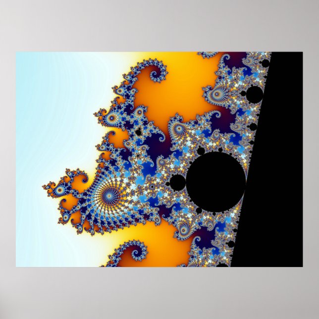 Poster Mandelbrot Set Fractal Seacavalo (Frente)