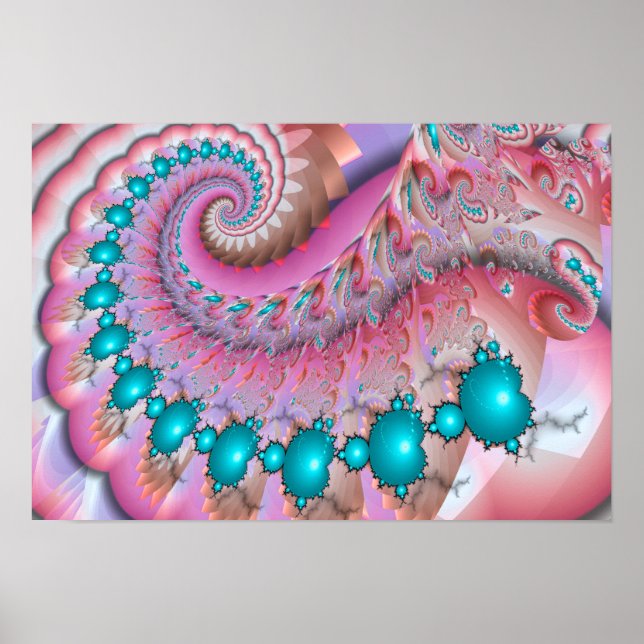 Poster Mandelbrot Spiral (Frente)
