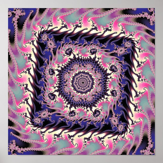 Poster Mandelbrot Square Fractal (Frente)