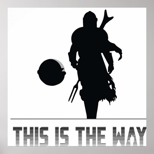 Poster Mando silhouette é assim (Frente)