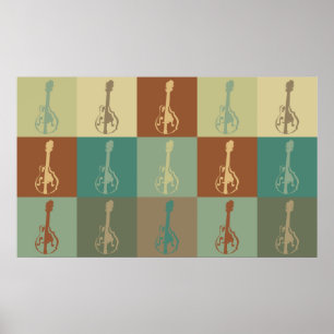 Pôster Mandolin Pop Art