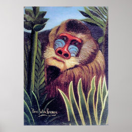 Pôster "Mandrill in the Jungle" (cerca de 1909)