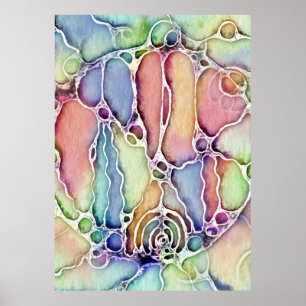 Poster Maneiras De Vida - Padrão De Arte Neurográfica 1