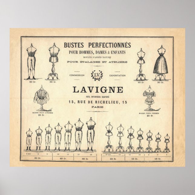 Poster Manequins Franceses (Frente)