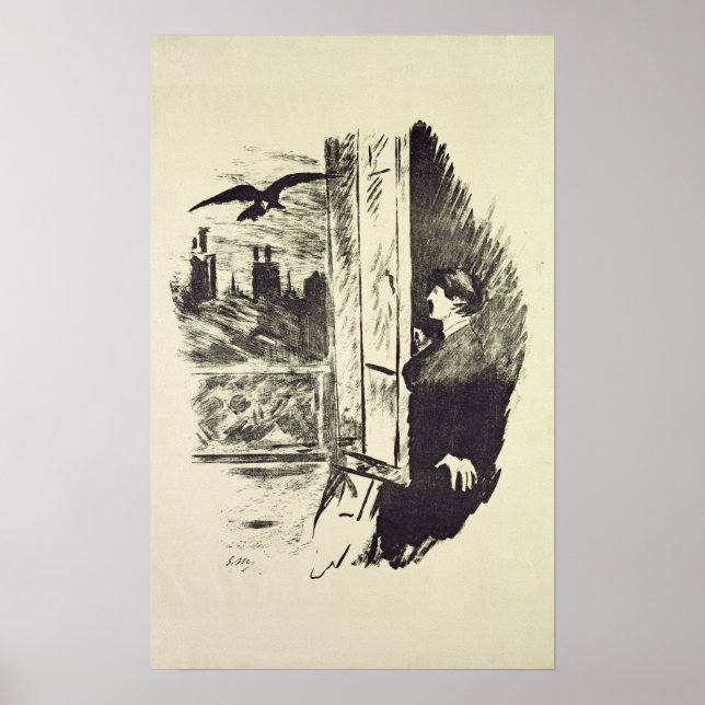 Poster Manet | Illustration for 'The Raven' (Frente)