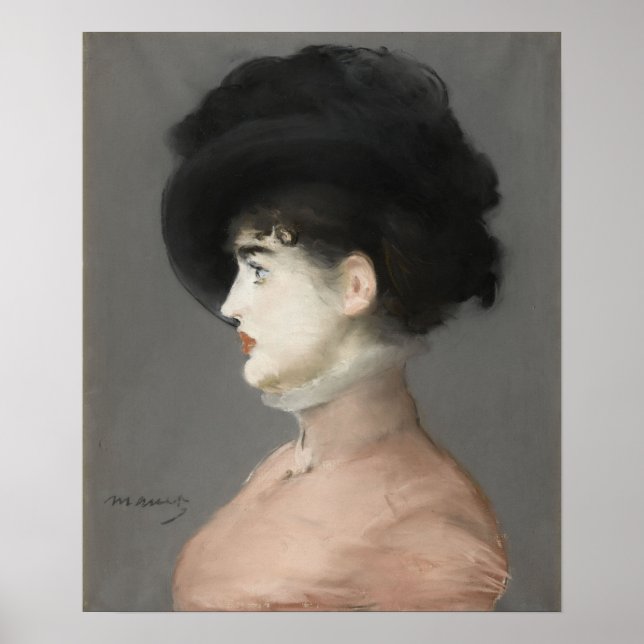 Poster Manet - La Viennoise, Retrato de Irma Brunner (Frente)