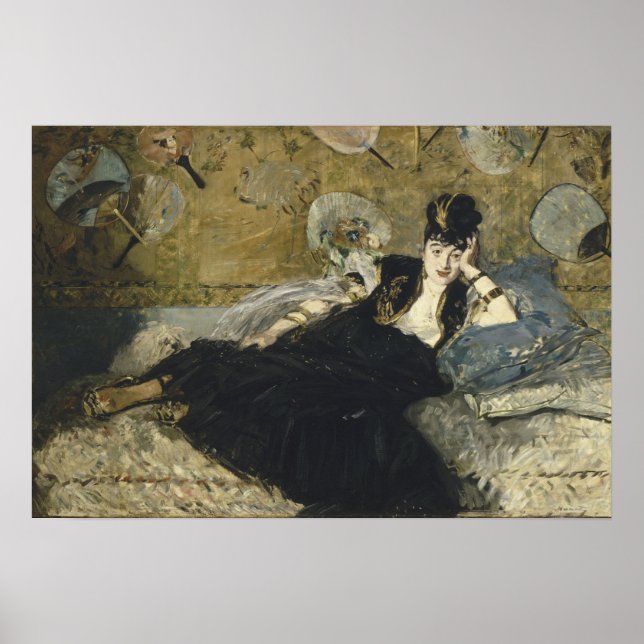 Poster Manet - Lady With Fans (Nina De Calais) (Frente)