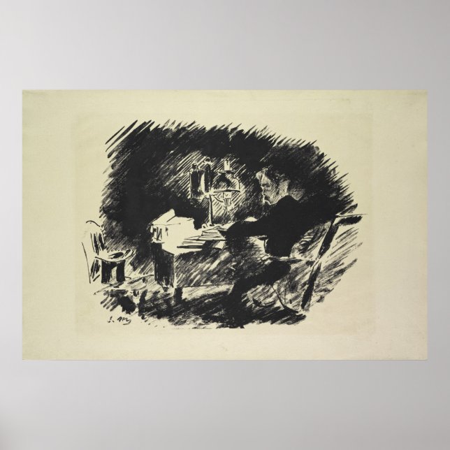 Pôster Manet | Le Corbeau , 1875 (Frente)