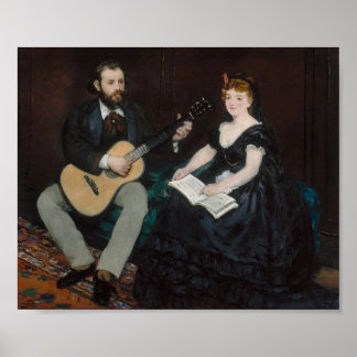 Pôster Manet, Lição Musical