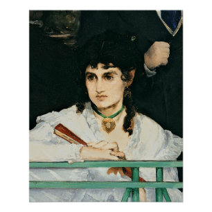 Pôster Manet   o balcão, detalhe, 1868-9