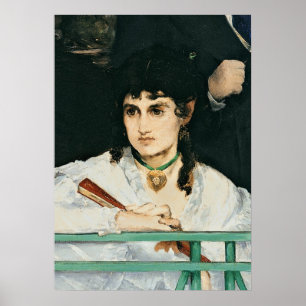 Poster Manet   o balcão, detalhe, 1868-9