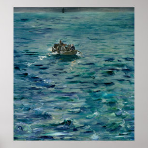 Pôster Manet   o escape de Henri de Rochefort