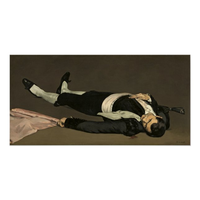 Pôster Manet | O Morto Teador, c.1864 (Frente)