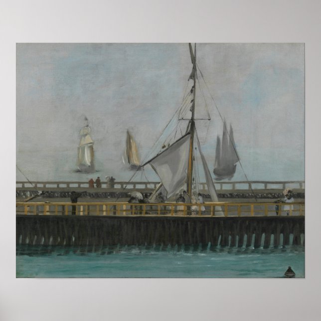 Poster Manet - Pier Em Boulogne (Frente)