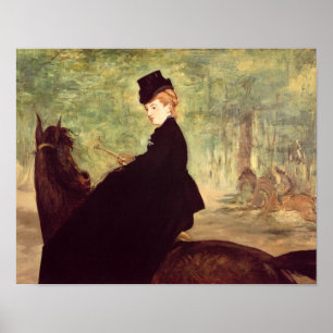 Poster Manet   The Horsewoman, 1875