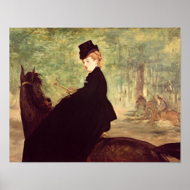 Poster Manet | The Horsewoman, 1875 (Frente)