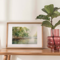 Mangrove Marvel: Aquarela de Mangroves Vibrantes