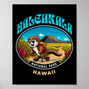 Poster Mangusto Caminhando No Parque Nacional Haleakala