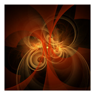 Pôster Manhã, Abstrato de Arte Magia