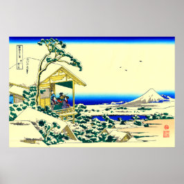 Poster Manhã após uma queda de neve em Koishikawa Hokusai