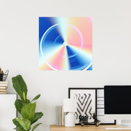 Poster Manhã Aurora Psicodélica Hipopótica