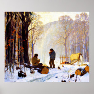 Poster Manhã cedo na Floresta