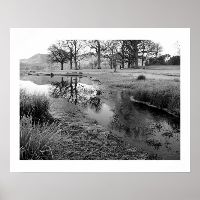 Poster Manhã de inverno: Baía de Strandshag, Posto de águ (Frente)