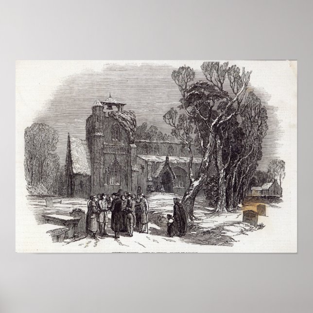 Pôster Manhã de Natal: Indo para a Igreja (Frente)