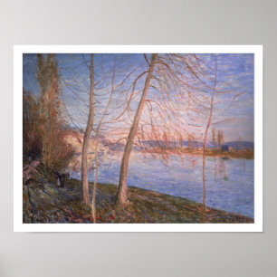 Pôster Manhã do inverno de Alfred Sisley
