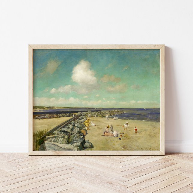 Poster Manhã em Breakwater | William Merritt Chase (Criador carregado)