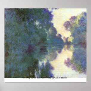 Pôster Manhã no Seine em Giverny por Claude Monet