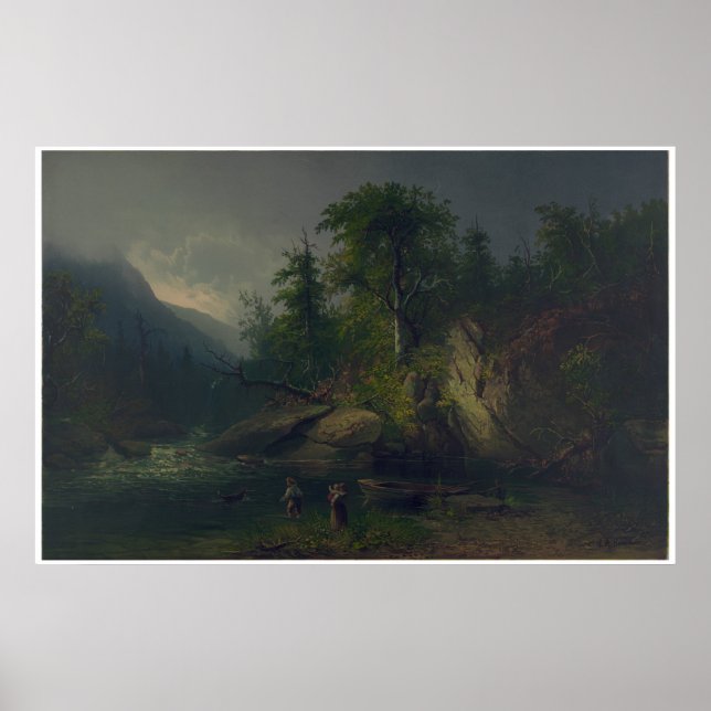 Pôster Manhã nos Adirondacks (Frente)