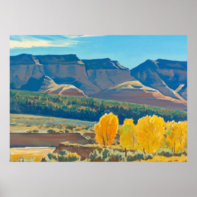 Poster Manhã pacífica por Maynard Dixon (Frente)