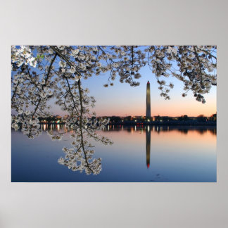 Pôster Manhã Primavera do Monumento de Washington