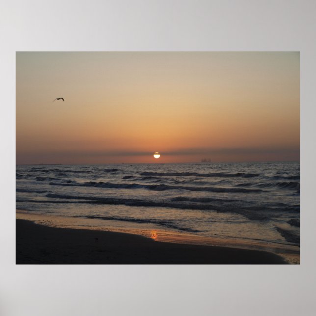 Pôster Manhã sobre Port ArKansas_2 (Frente)