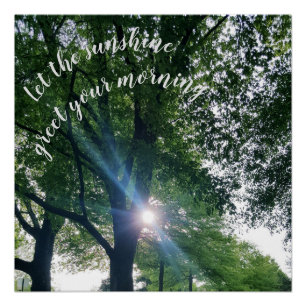 Pôster Manhã Sunrise Poster brilhante